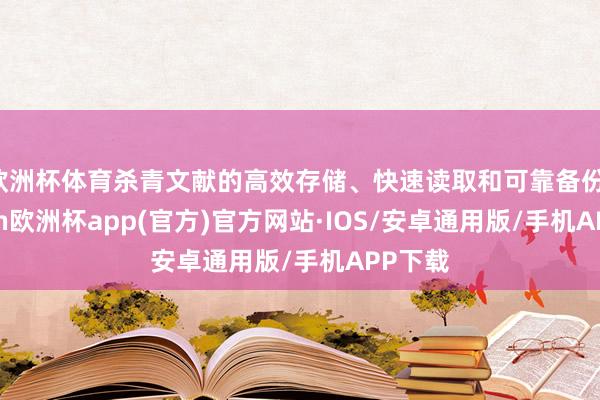 欧洲杯体育杀青文献的高效存储、快速读取和可靠备份-kaiyun欧洲杯app(官方)官方网站·IOS/安卓通用版/手机APP下载