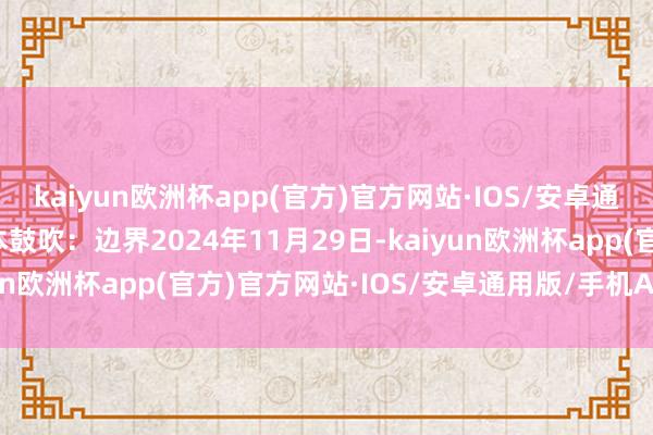 kaiyun欧洲杯app(官方)官方网站·IOS/安卓通用版/手机APP下载股本鼓吹：边界2024年11月29日-kaiyun欧洲杯app(官方)官方网站·IOS/安卓通用版/手机APP下载