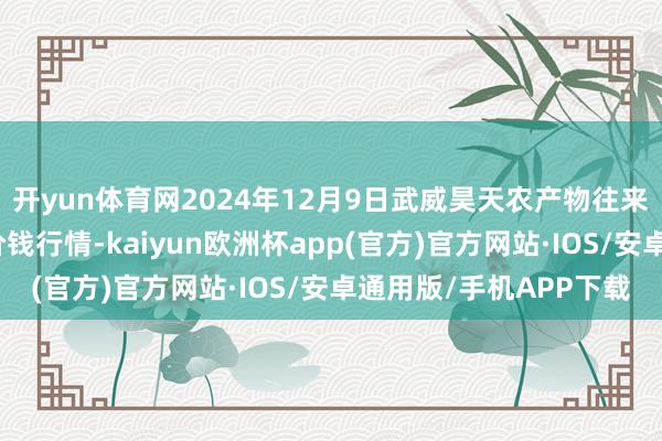 开yun体育网2024年12月9日武威昊天农产物往来阛阓暨仓储物流中心价钱行情-kaiyun欧洲杯app(官方)官方网站·IOS/安卓通用版/手机APP下载