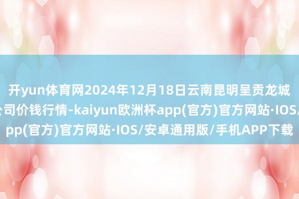 开yun体育网2024年12月18日云南昆明呈贡龙城农产物筹办股份有限公司价钱行情-kaiyun欧洲杯app(官方)官方网站·IOS/安卓通用版/手机APP下载